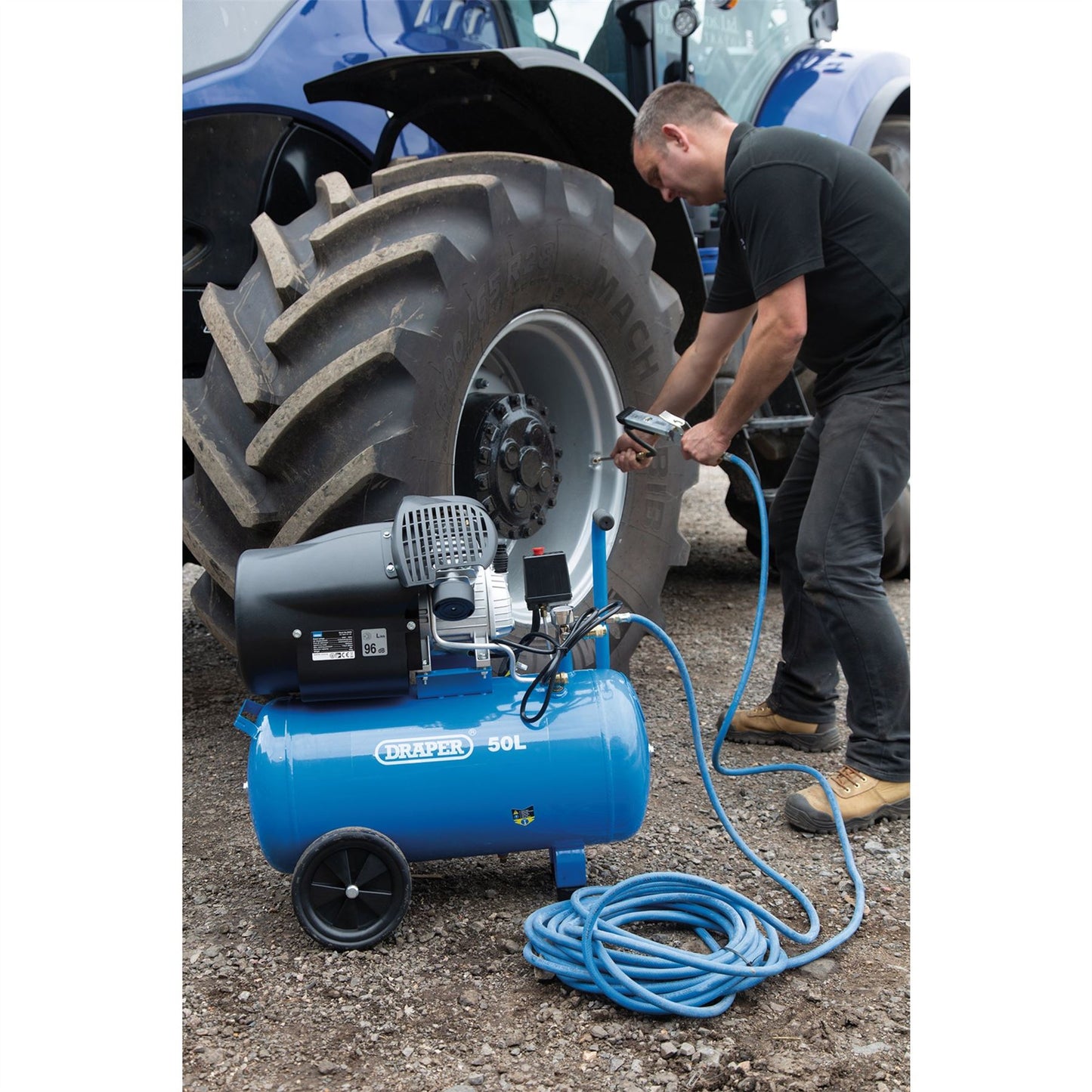 Draper Air Compressor, 50L, 2.2kW DA50/412TV - 29355