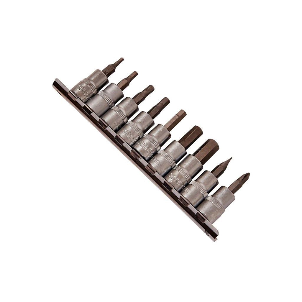 10x 3/8" Hex Sockets Allan Allen Slotted Phillips Bit Set H3 H4 H5 H5.5 H6 H8 - I8150