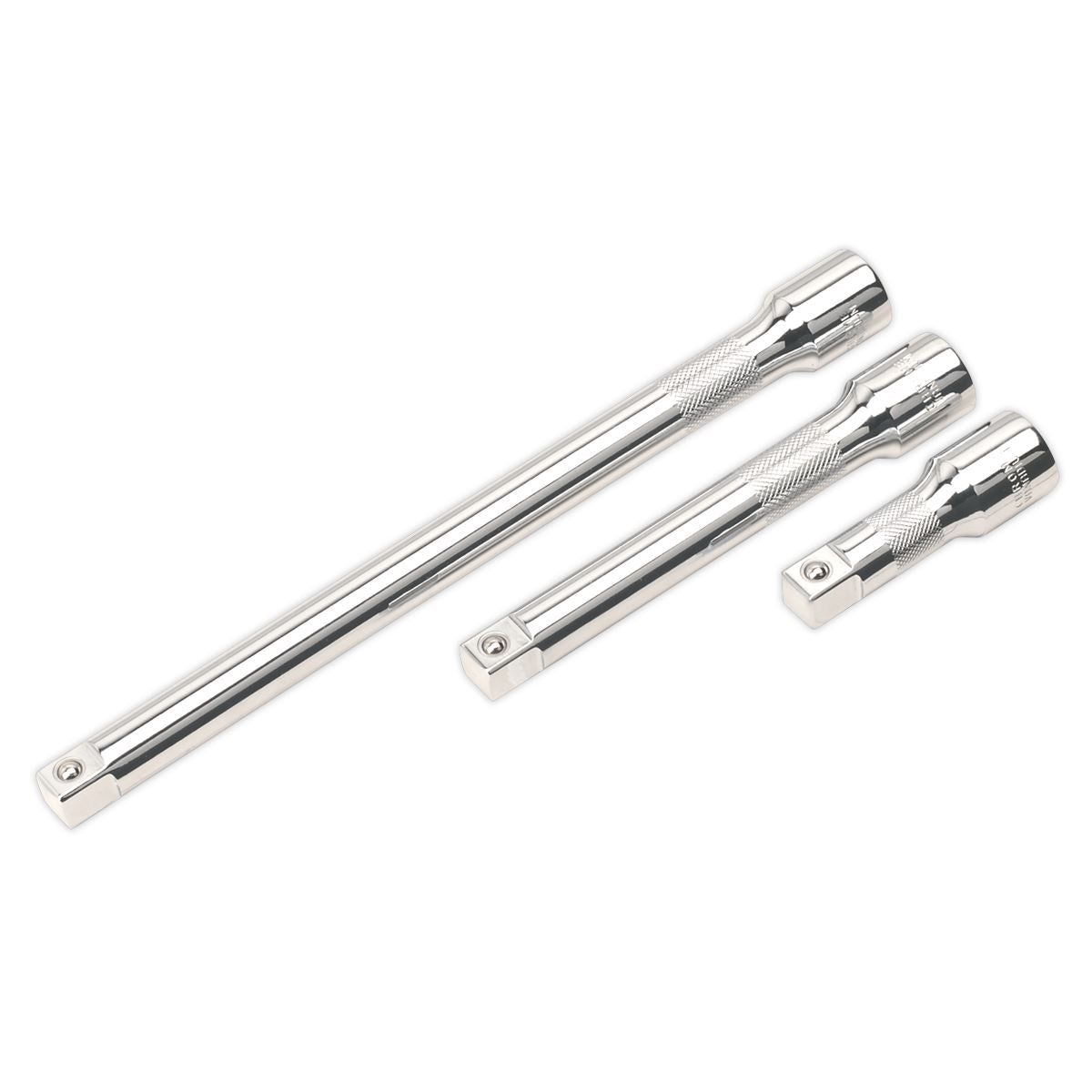 Sealey Extension Bar Set 3pc 1/2"Sq Drive AK6350