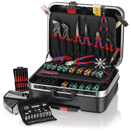 KNIPEX 00 21 06 M Tool Case �BIG Basic Move� Mechanic, 90 Parts