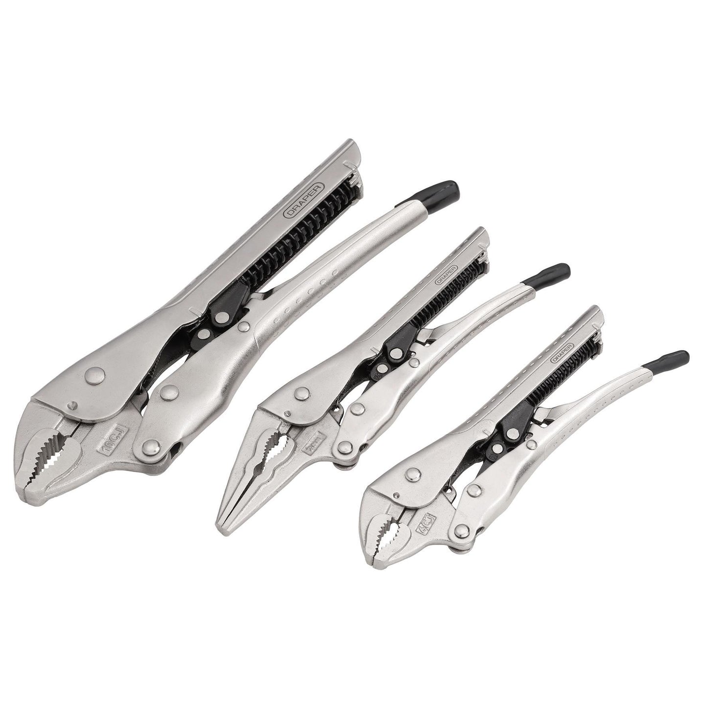 Draper Auto Locking Pliers Set (3 Piece)