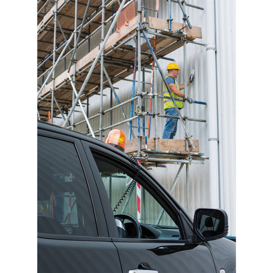 Draper 12/24V Magnetic Base Rotating Beacon RWB2 - 63878