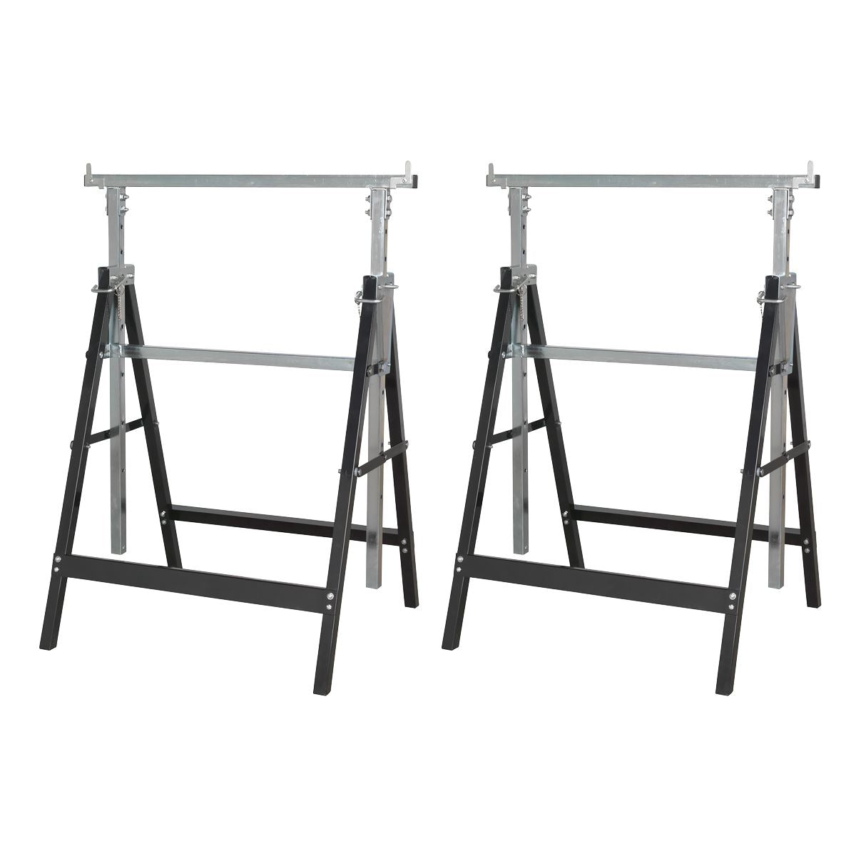 Sealey Fold Down Telescopic Trestle - 200kg Capacity - Pair FDT32