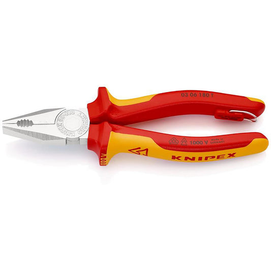 KNIPEX 03 06 180 T BK Combination Pliers, 180mm
