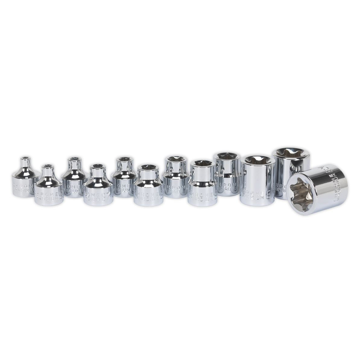 Sealey TRX-Star* Socket Set 12pc 3/8"Sq Drive E4-E20 AK61806
