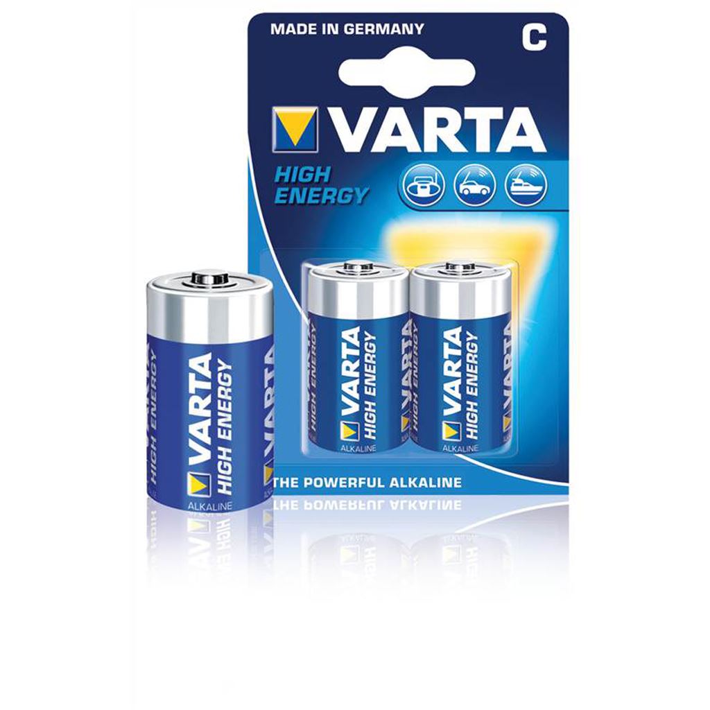 Varta High energy 1x C Cell Type LR14 alkaline battery 1.5V (VARTA-4914/2B)
