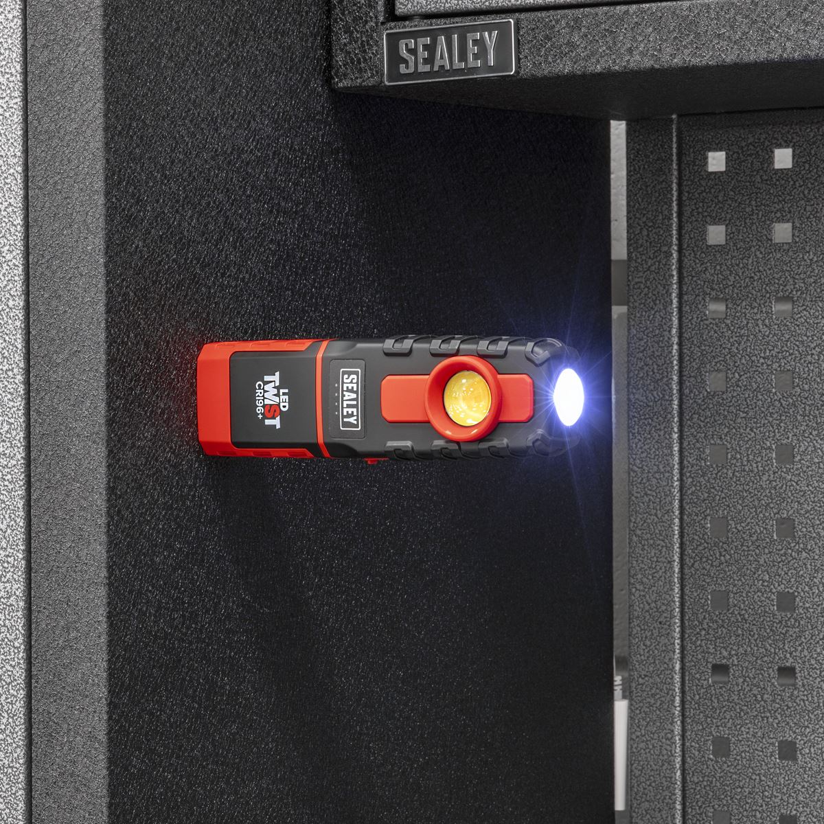 Sealey LED Twist Rechargeable Inspection Light 6W COB LED & 1W SMD Colour Match