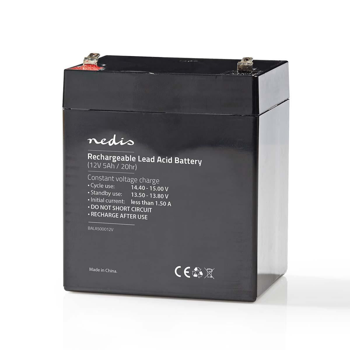 Nedis Rechargeable Lead-Acid Battery 12V 5000mAh 151 x 98 x 95mm BALA500012V