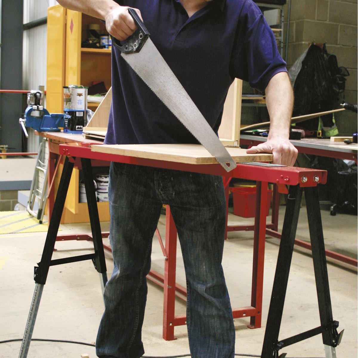 Sealey Fold Down Trestle with Adjustable Legs - Pair FTAL12