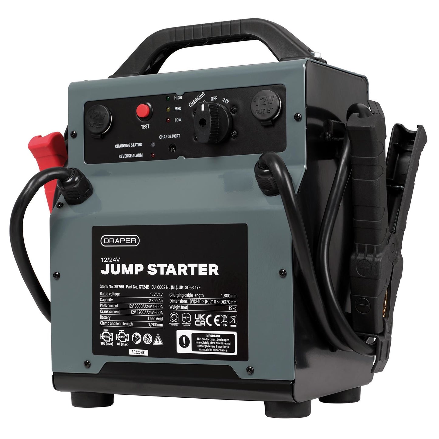 Draper 12/24V Jump Starter
