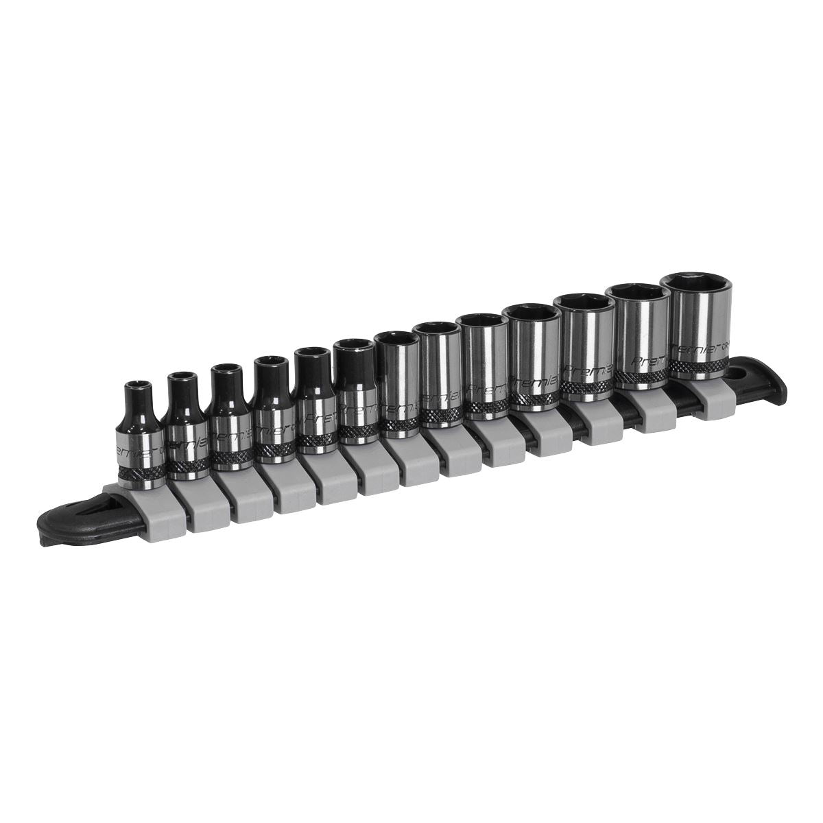 Sealey Socket Set 13pc 1/4"Sq Drive Metric - Black Series AK7990