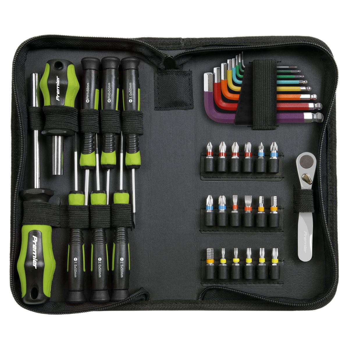 Sealey Ratchet, Screwdriver, Hex Key & Bit Set 35pc Advent Calendar AVC003