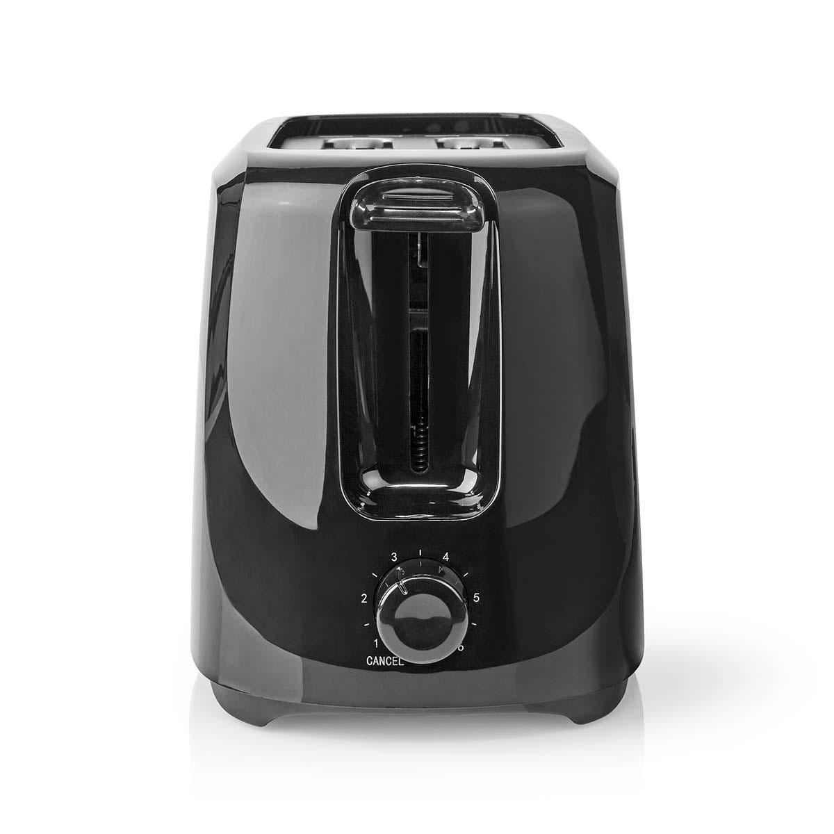 Nedis Toaster 2 Slots with 6 Browning levels Black - KABT150EBK