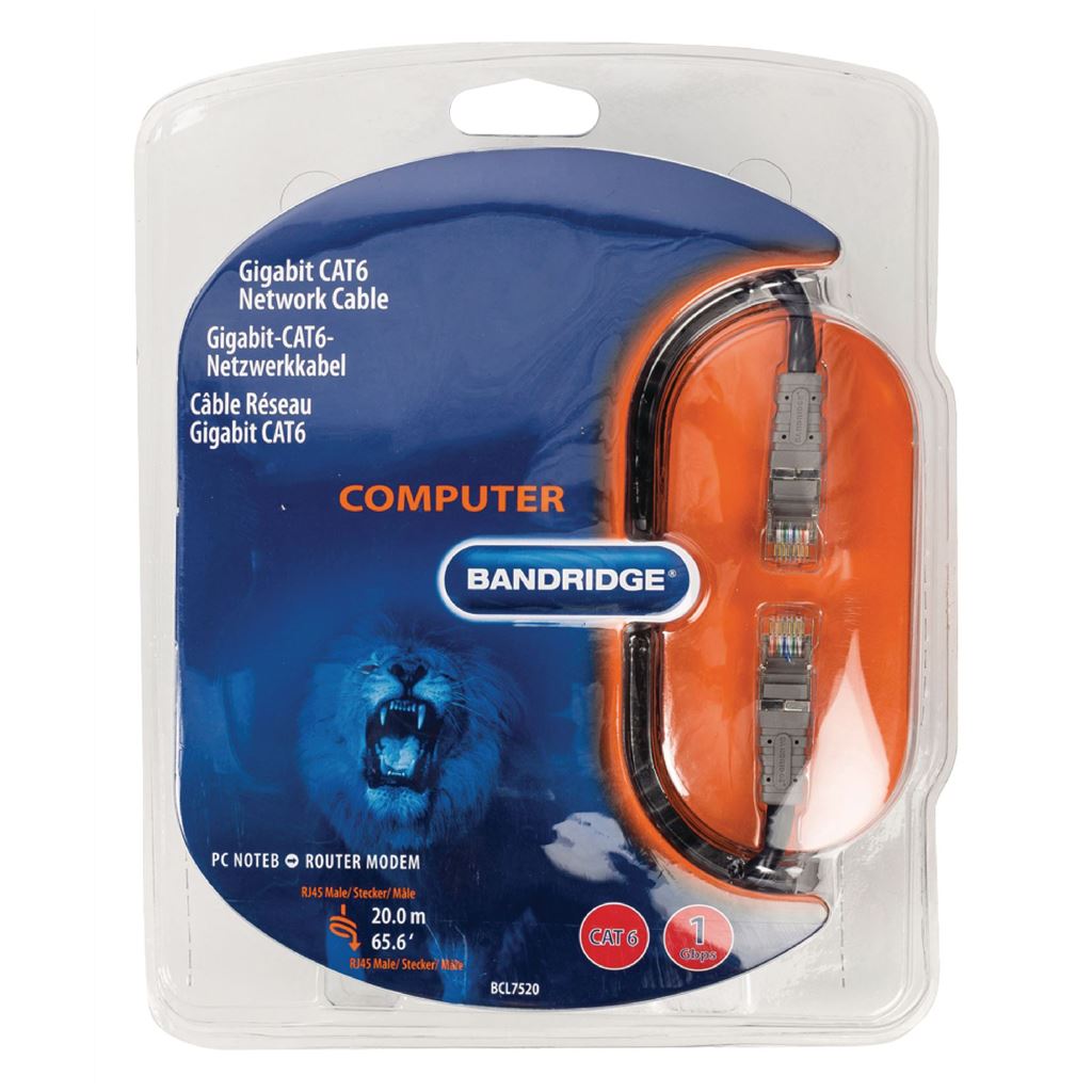 Bandridge Multimedia CAT6 Network Cable 20m