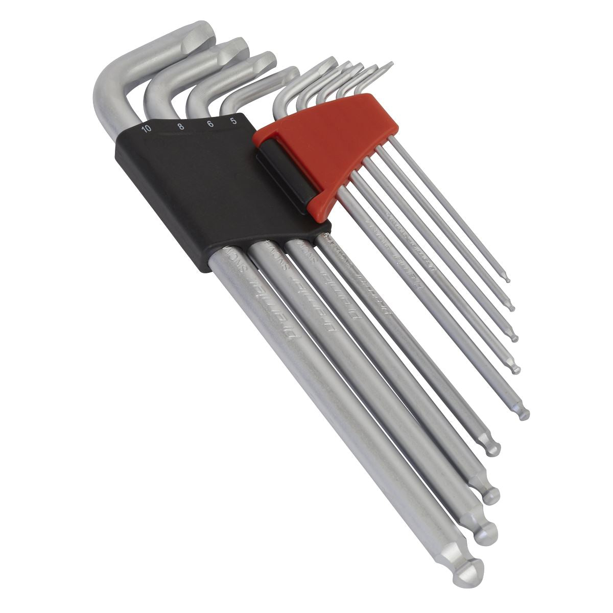Sealey Ball-End Hex Key Set 9pc Lock-On - Metric AK7180