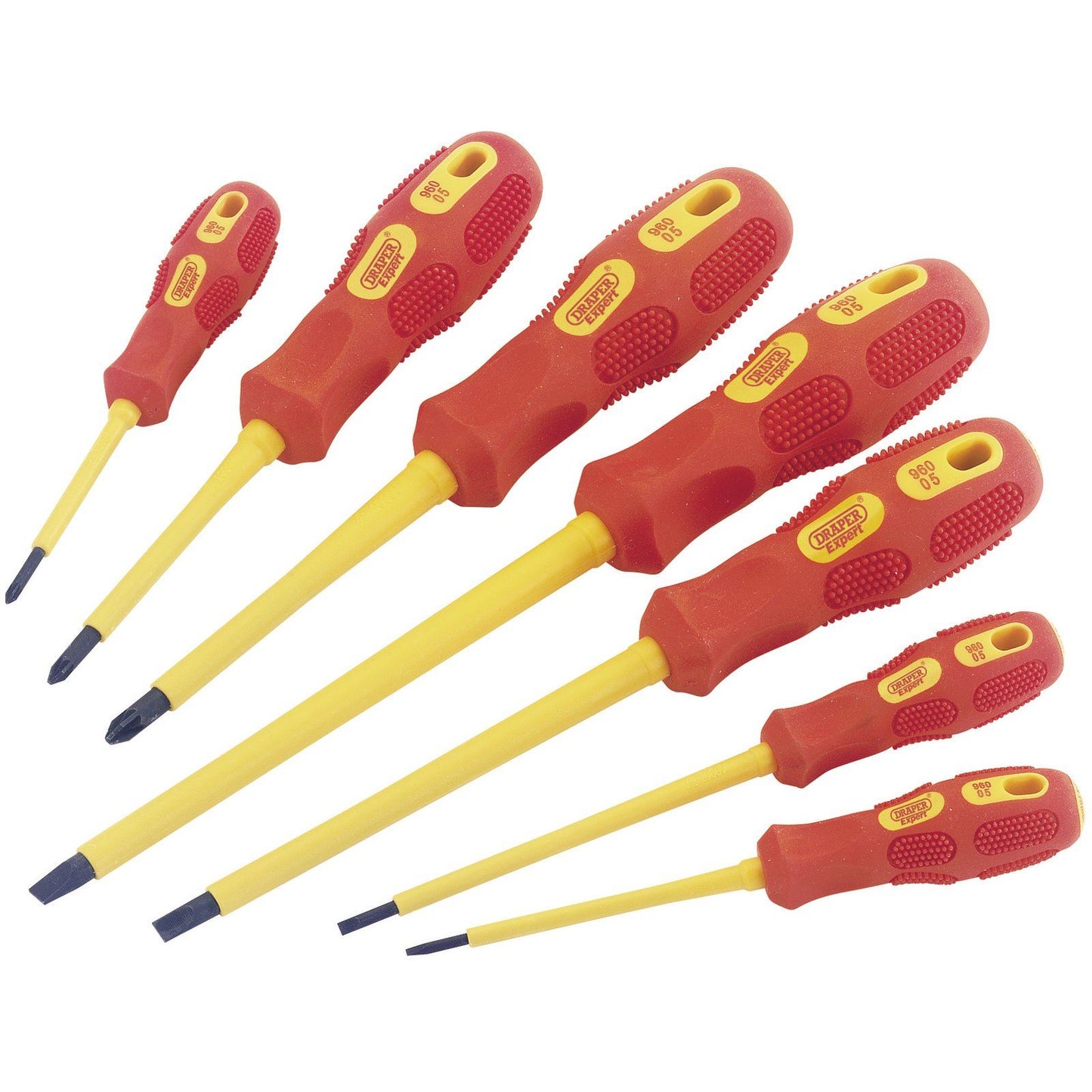 Draper 88608 Expert 7 Piece VDE Screwdriver Set - Fully Insulated Ergo Grip