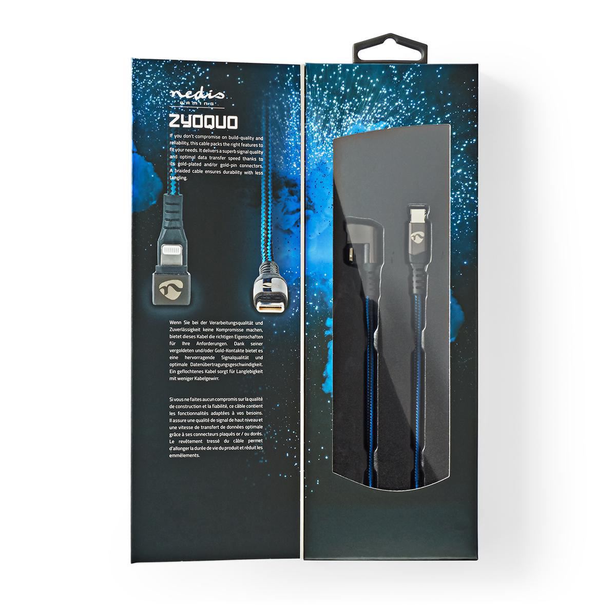 Nedis USB Cable USB 2.0 Apple Lightning 8-Pin USB Type-C Male 480 Mbps 60W 2m - GCTB39650AL20