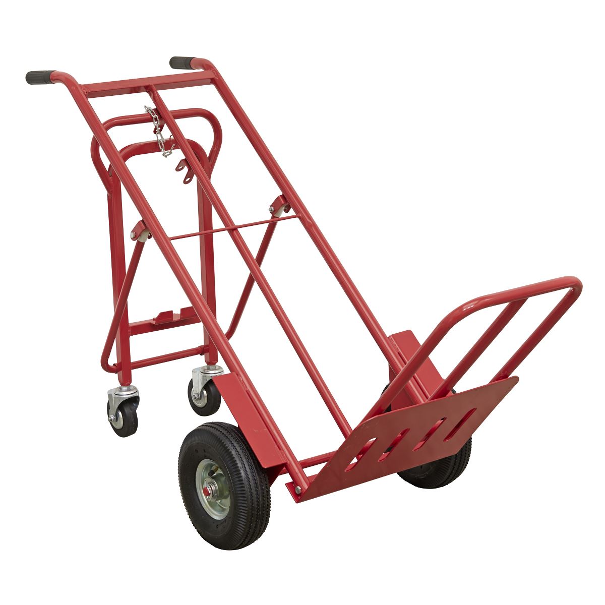 Sealey Sack Truck 3-in-1 with Pneumatic Tyres 250kg Capacity CST989