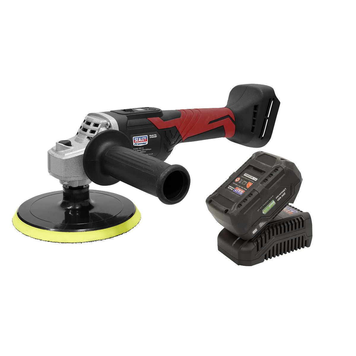 Sealey Cordless Rotary Polisher Kit 20V 4Ah 125mm CP20VRPKIT