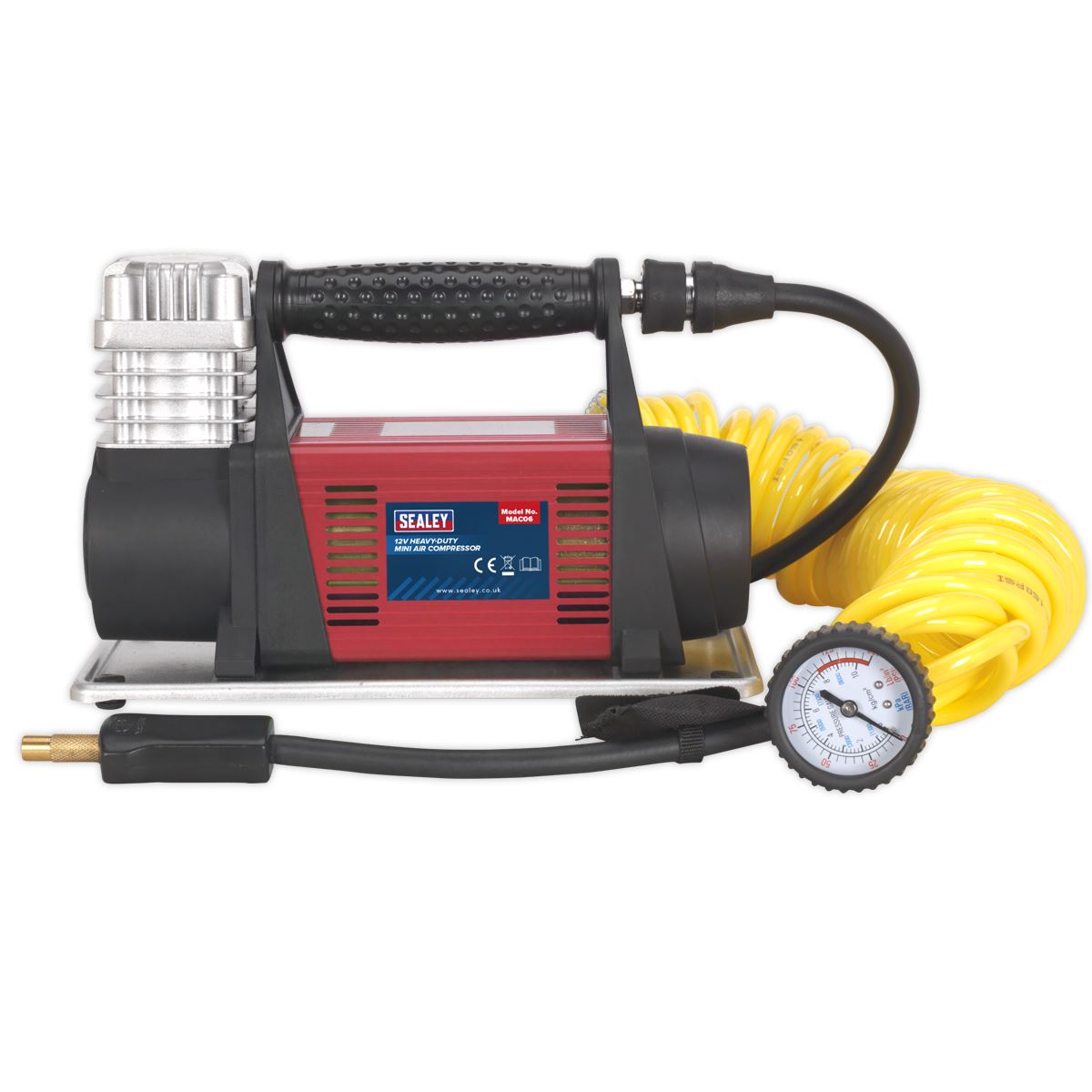 Sealey Tyre Inflator/Mini Air Compressor 12V Heavy-Duty MAC06