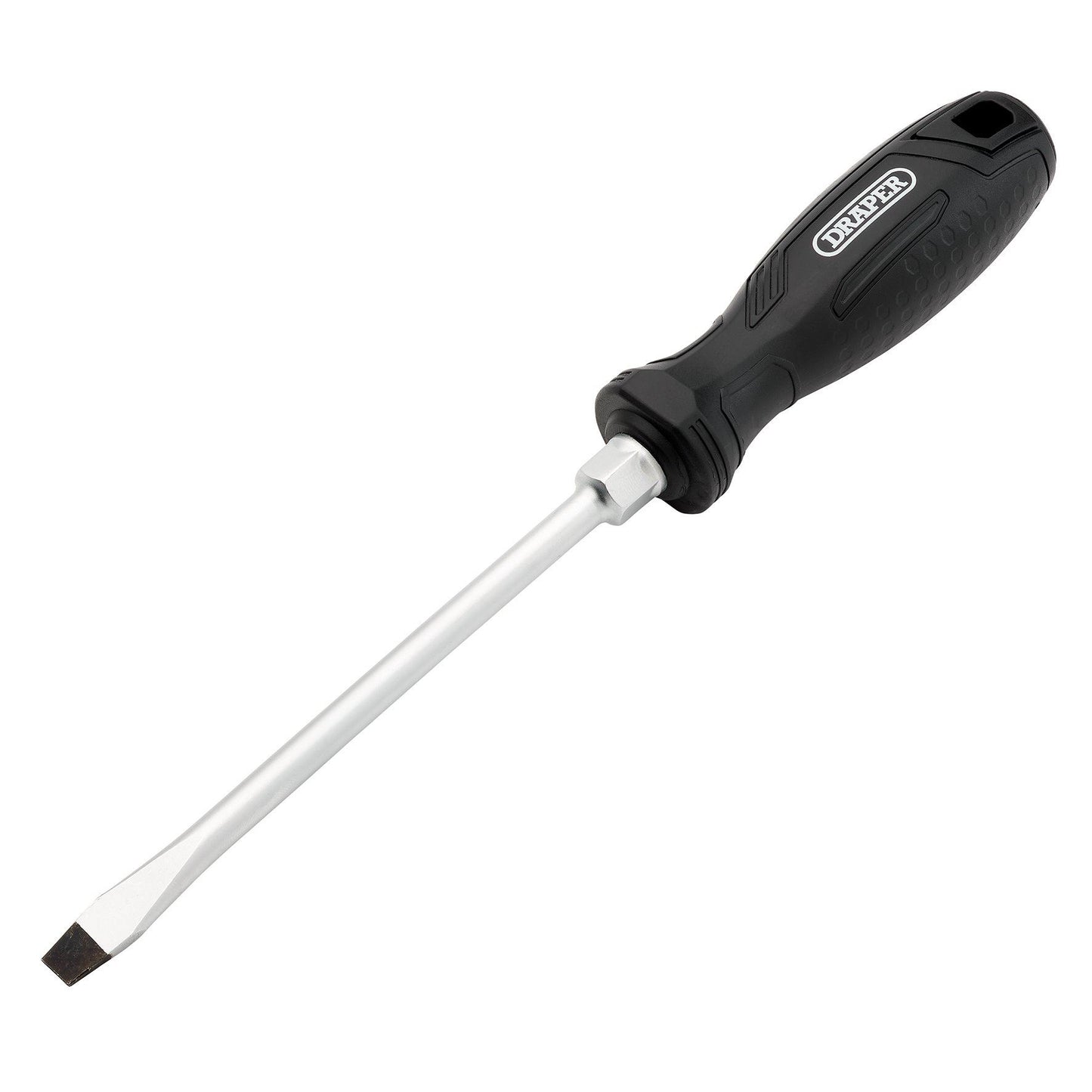 Draper Slotted Hard Grip Screwdriver, 8.0 x 150mm