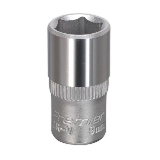 Sealey WallDrive Socket 9mm 1/4"Sq Drive S1409