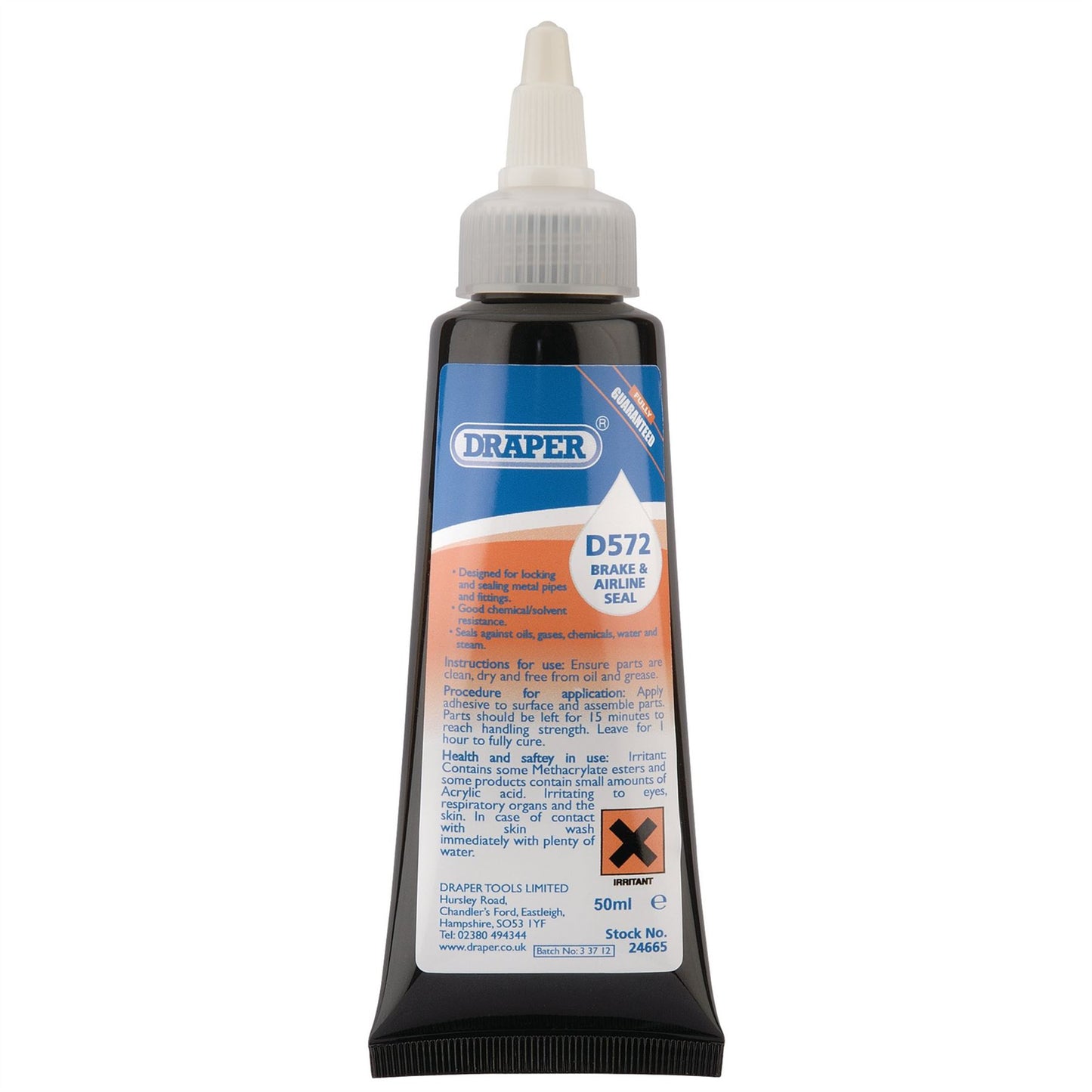 Draper 1x D572 Brake and Air Line Seal Garage Professional Standard Tool 24665
