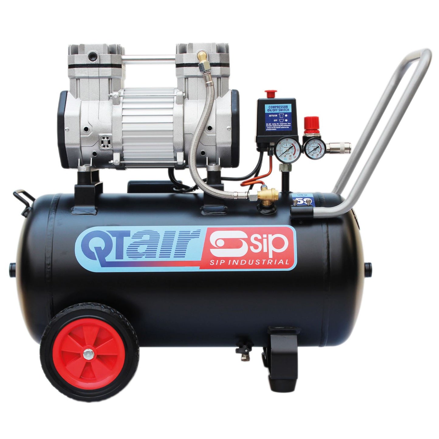 SIP QT AIR DD 1.5hp 50ltr Ultra Low Noise Oil-Free Direct Drive Compressor