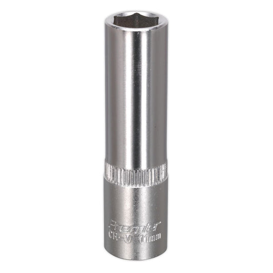 Sealey WallDrive Socket 11mm Deep 3/8"Sq Drive S3811D