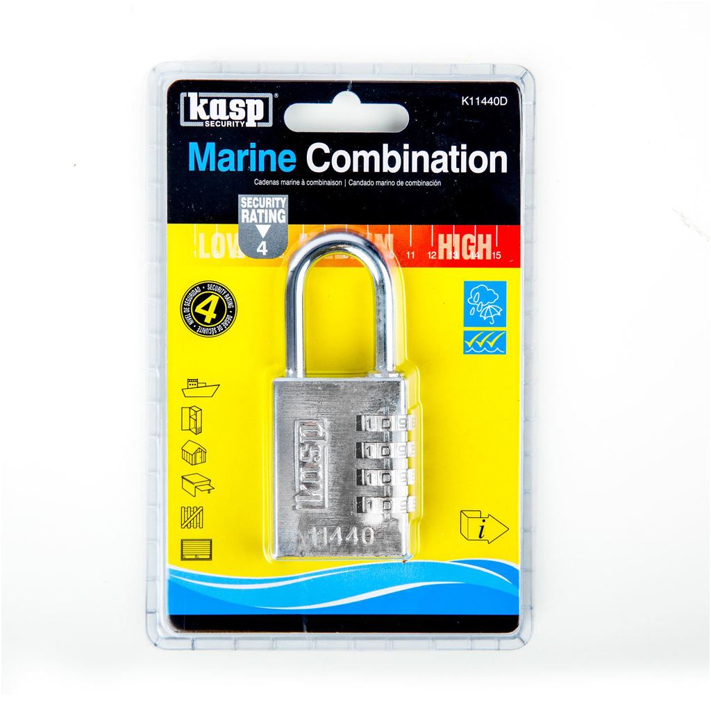 Kasp 114 Marine Combination Padlock 30mm K11440D