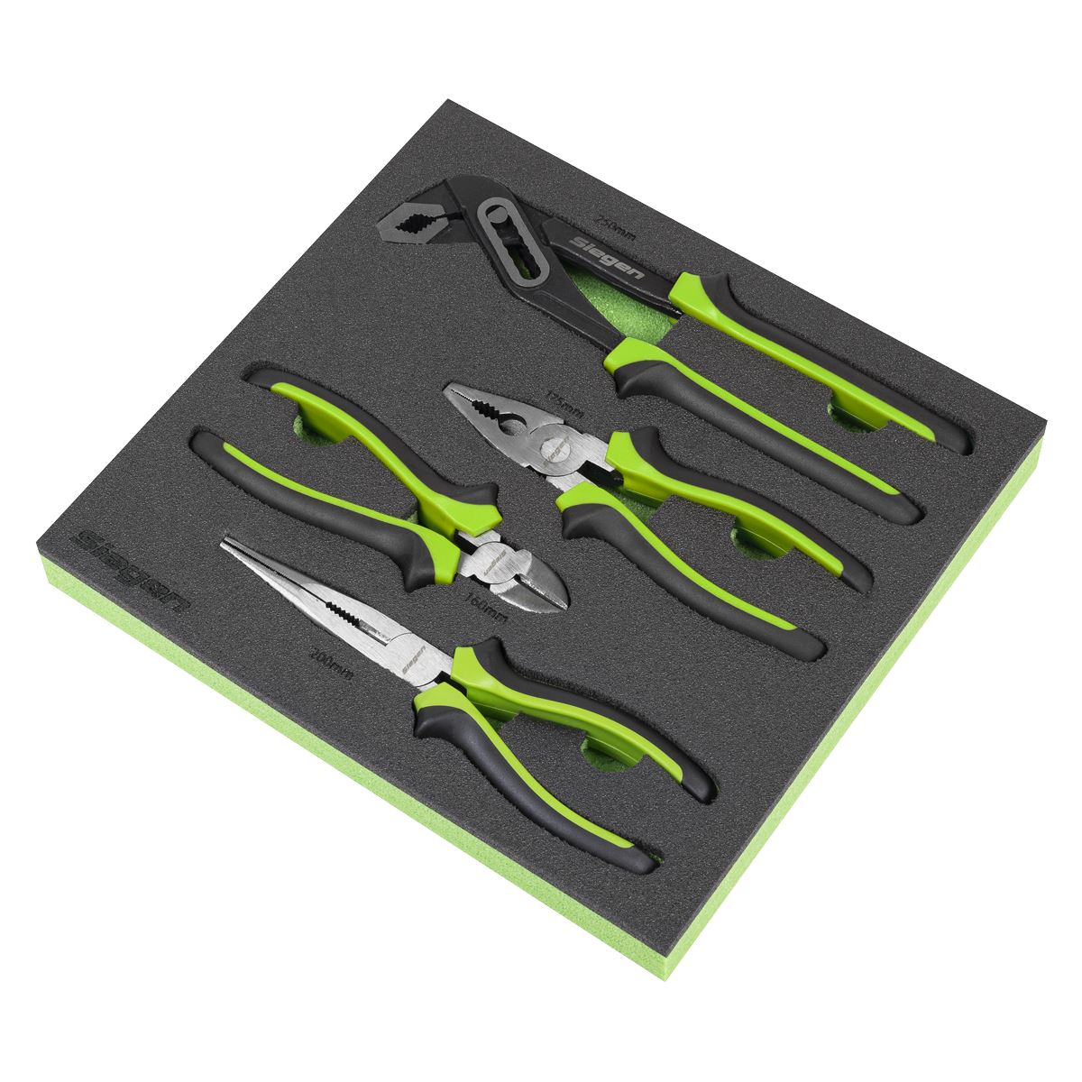Sealey Siegen Comfort Grip Pliers Set 4pc S01298