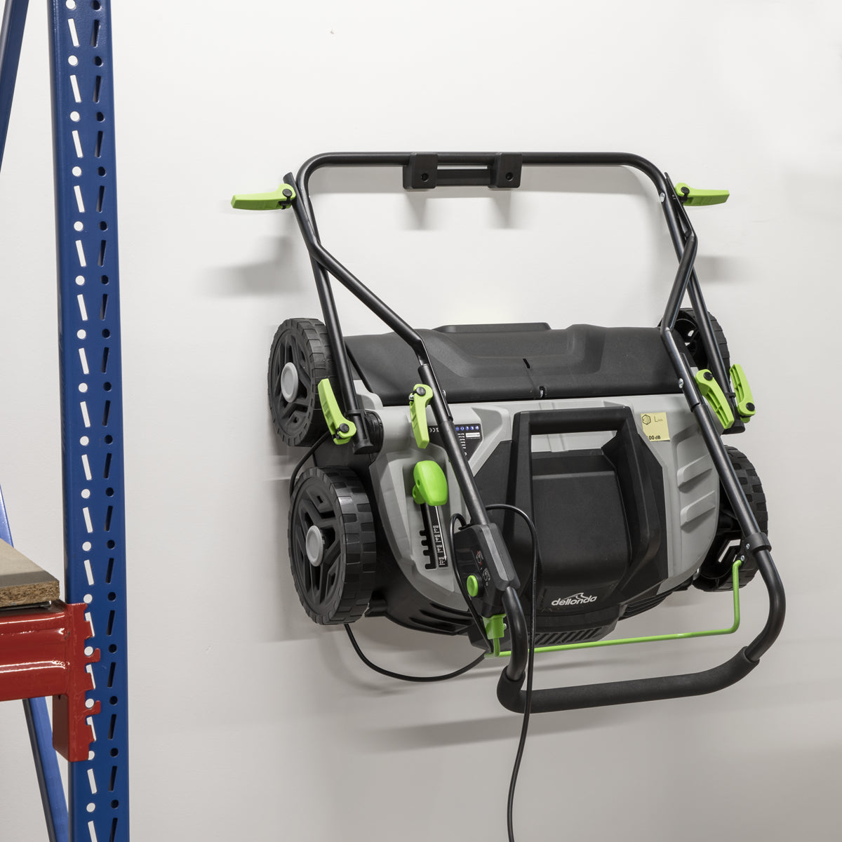 Dellonda 1500W Electric 2-in-1 Scarifier with 5-Heights, 36cm Cutting Diameter, 45L Grass Collection Bag, 10m Mains Cable, Hand Push - DG216 DG216