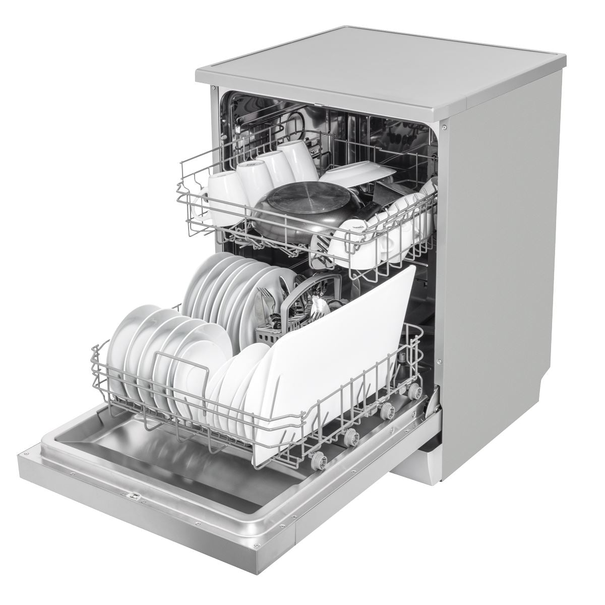 Baridi Freestanding Dishwasher 60cm Wide 13 Place Settings - Silver DH280