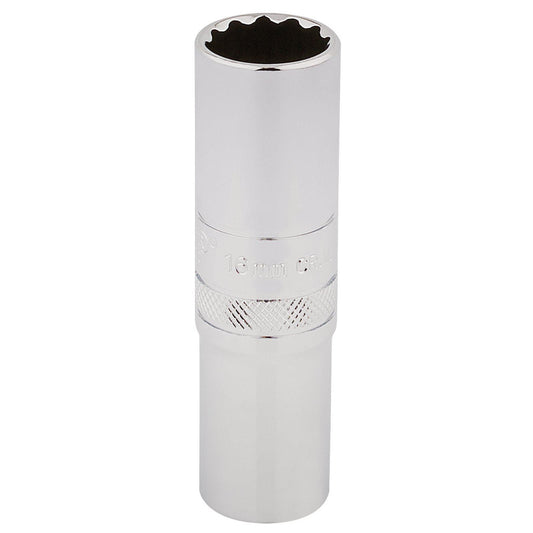Draper Expert Quality 1/2" Square Drive Hi-Torq 12 Point Deep Socket - 16mm - 33734