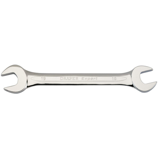 Draper 1x Expert 18mmx19mm Open End Spanner Garage Professional Standard Tool - 55719
