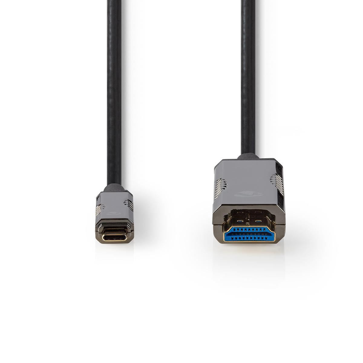 Nedis USB Type-C to HDMI Cable AOC Type-C Male to HDMI Connector 30m Black - CCBG6410BK300