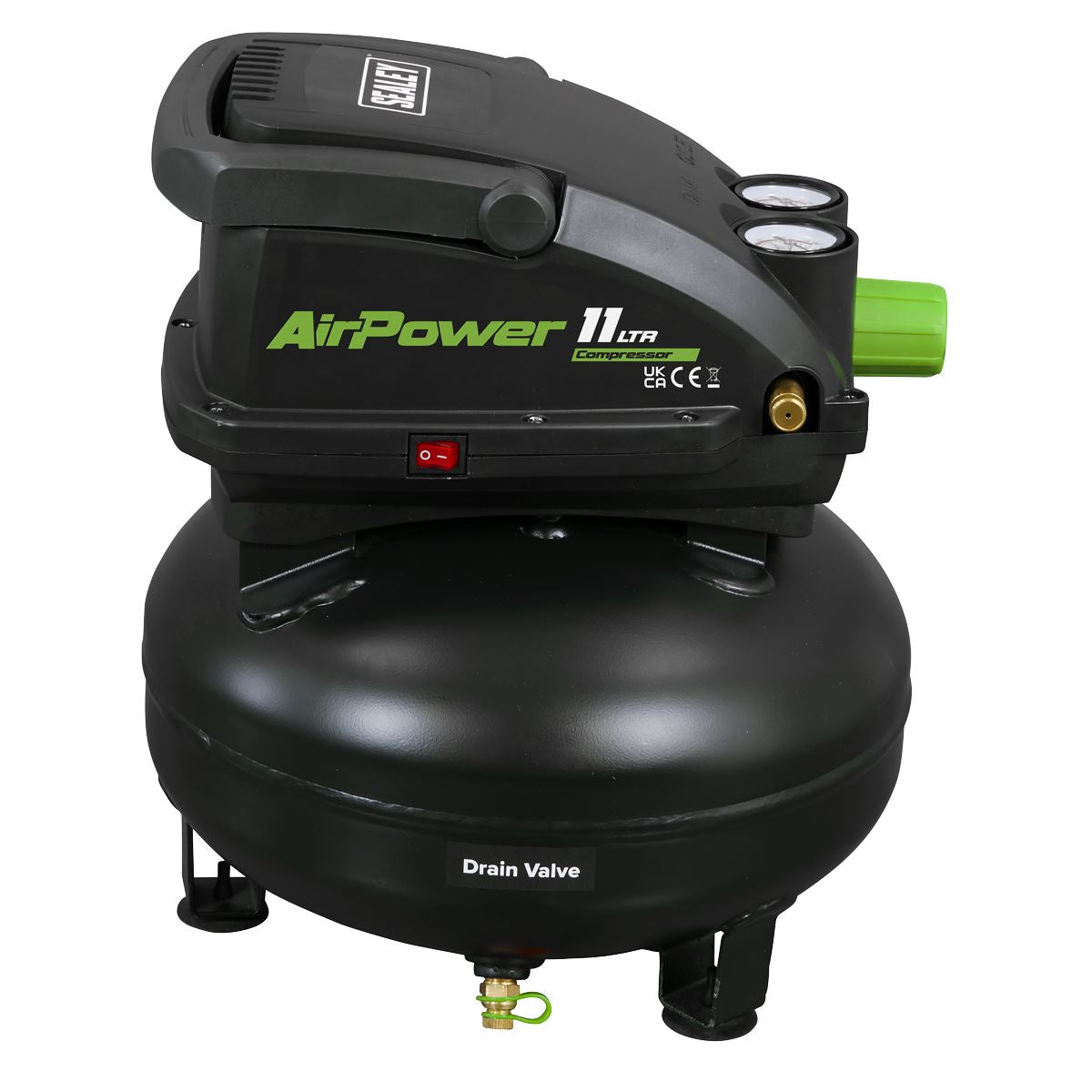 Sealey 11L Oil Free Direct Drive Air Compressor 0.5hp SAC1100
