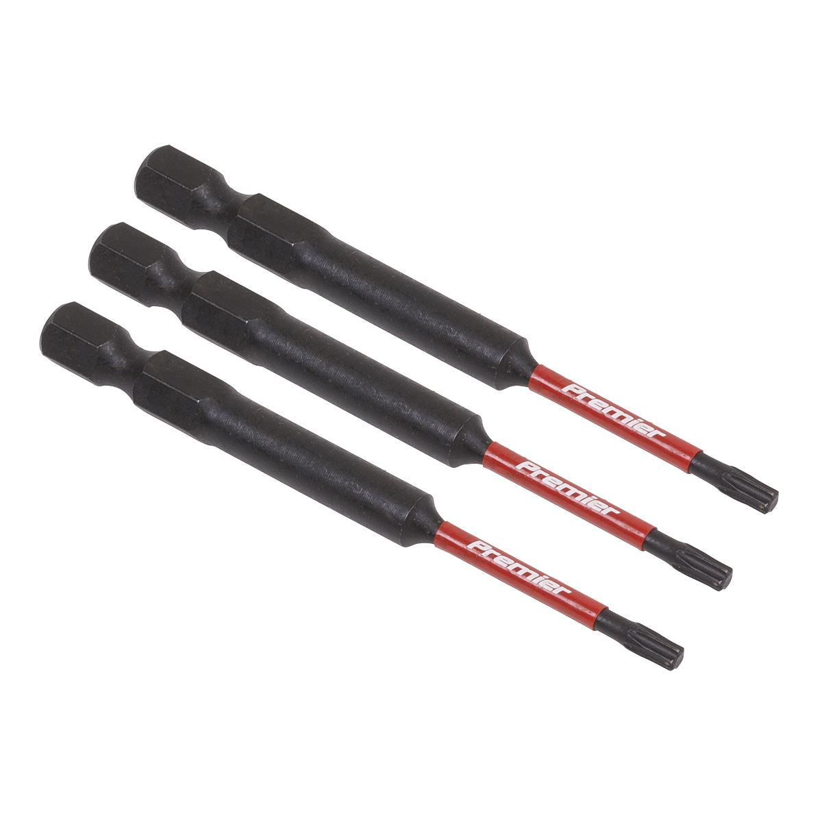 Sealey Premier TRX-Star* T10 Impact Power Tool Bits 75mm - 3pc AK8265