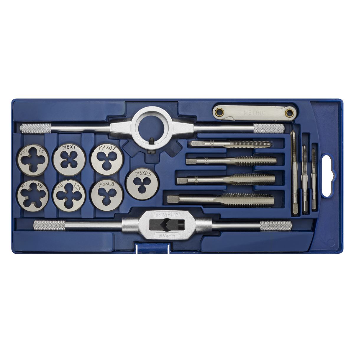 Sealey Tap & Die Set 17pc Metric AK321