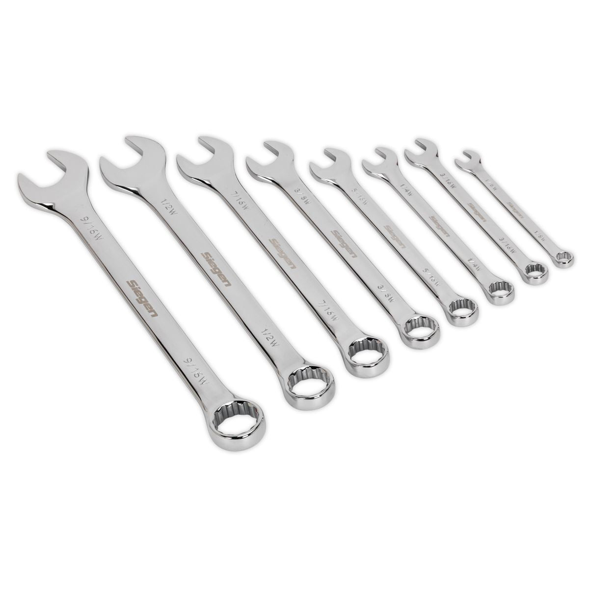 Sealey Combination Spanner Set 8pc Whitworth S0870