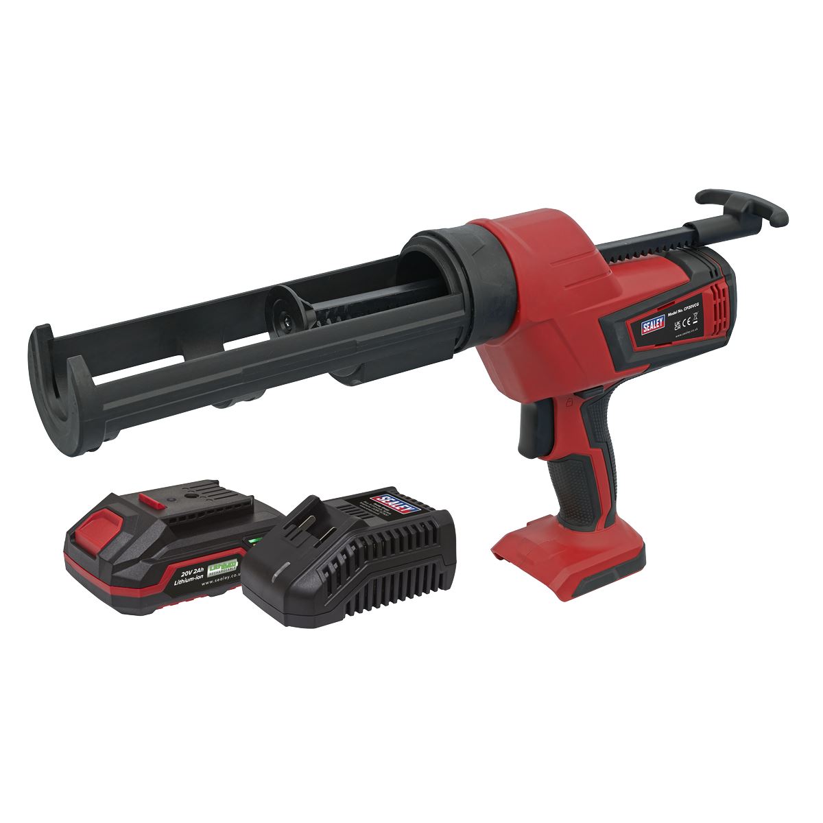 Sealey Cordless 20V SV20 Series Caulking Gun Kit 310ml 2Ah CP20VCGKIT1