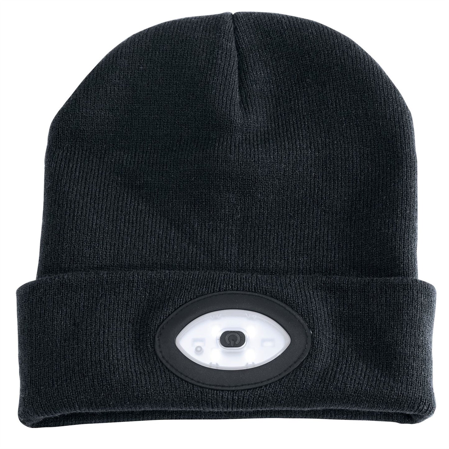 Draper Beanie Hat with 1W Rechargeable Torch - 100 Lumens (Black, One Size) - 99521
