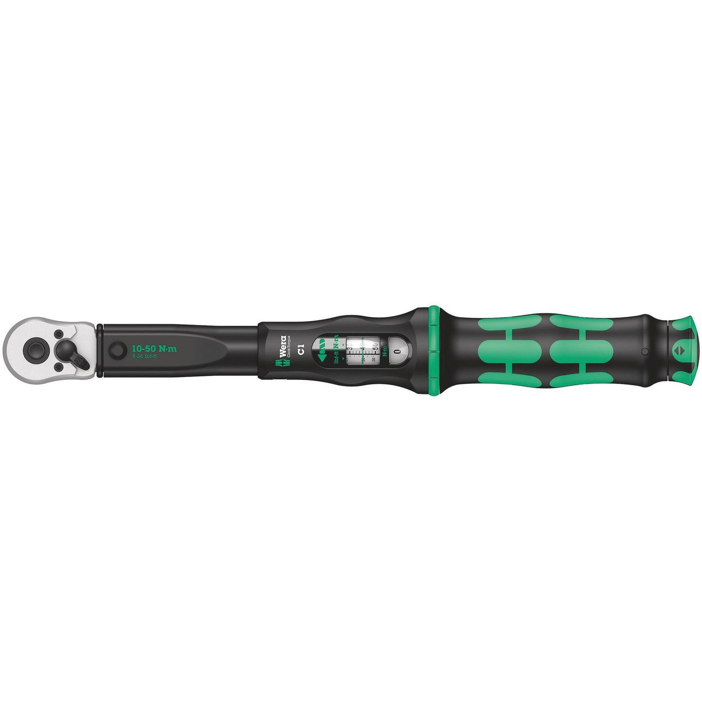 Wera Click Torque C 1 Torque Wrench/Spanner 10 - 50Nm 1/2" Sq. 075620