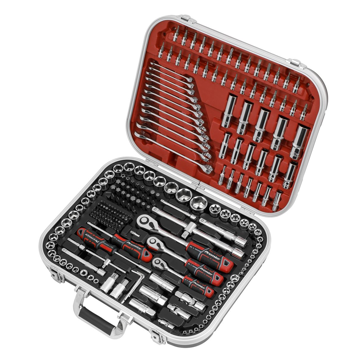 Sealey Socket Set 216pc 1/4", 3/8" & 1/2"Sq Drive WallDrive� AK7982