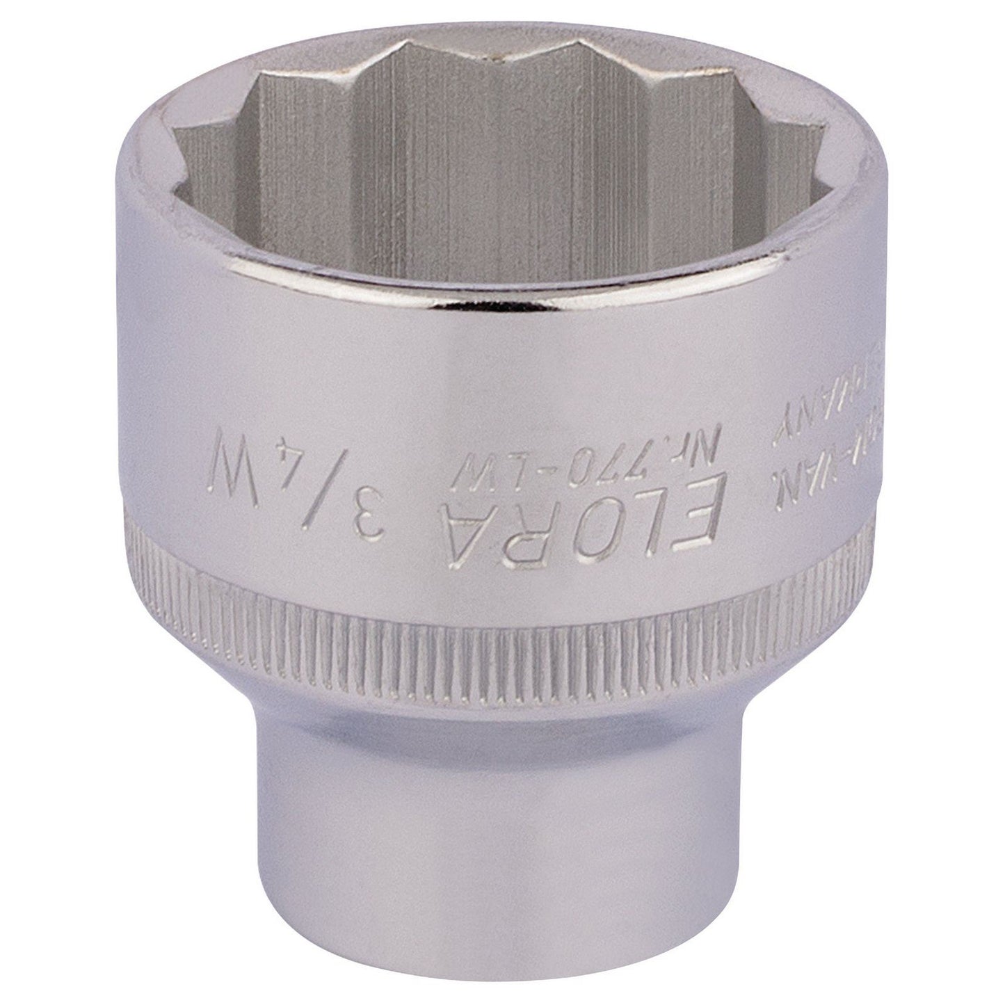 Elora 1x 3/4" 1/2" Square Drive Whitworth Bi-Hexagon Socket Professional Tool - 24898