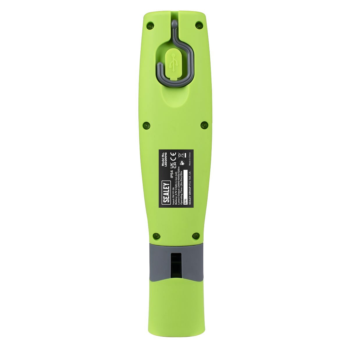 Sealey LED Twist Rechargeable Inspection Light Green LED2001G