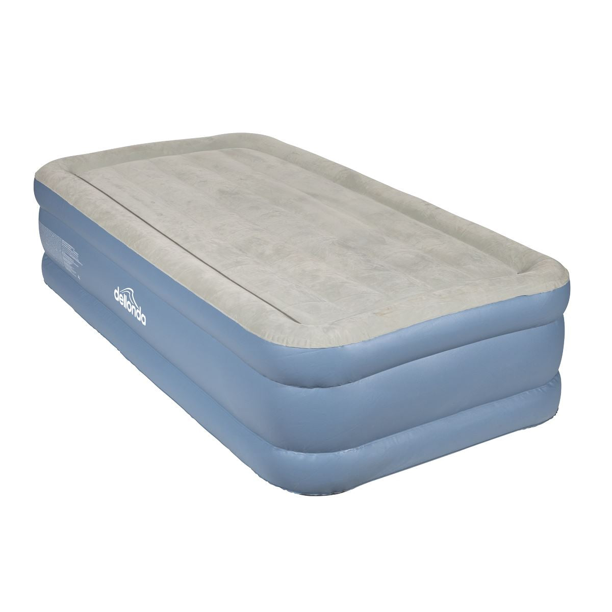 Sealey Dellonda, Single, Inflatable High Raised Flocked Air Bed, with Built-In Electric Pump, Carry Bag, Self Inflation/Deflation and Coil Beam Construction, For Home and Camping, 191x99x46cm, DL146 DL146