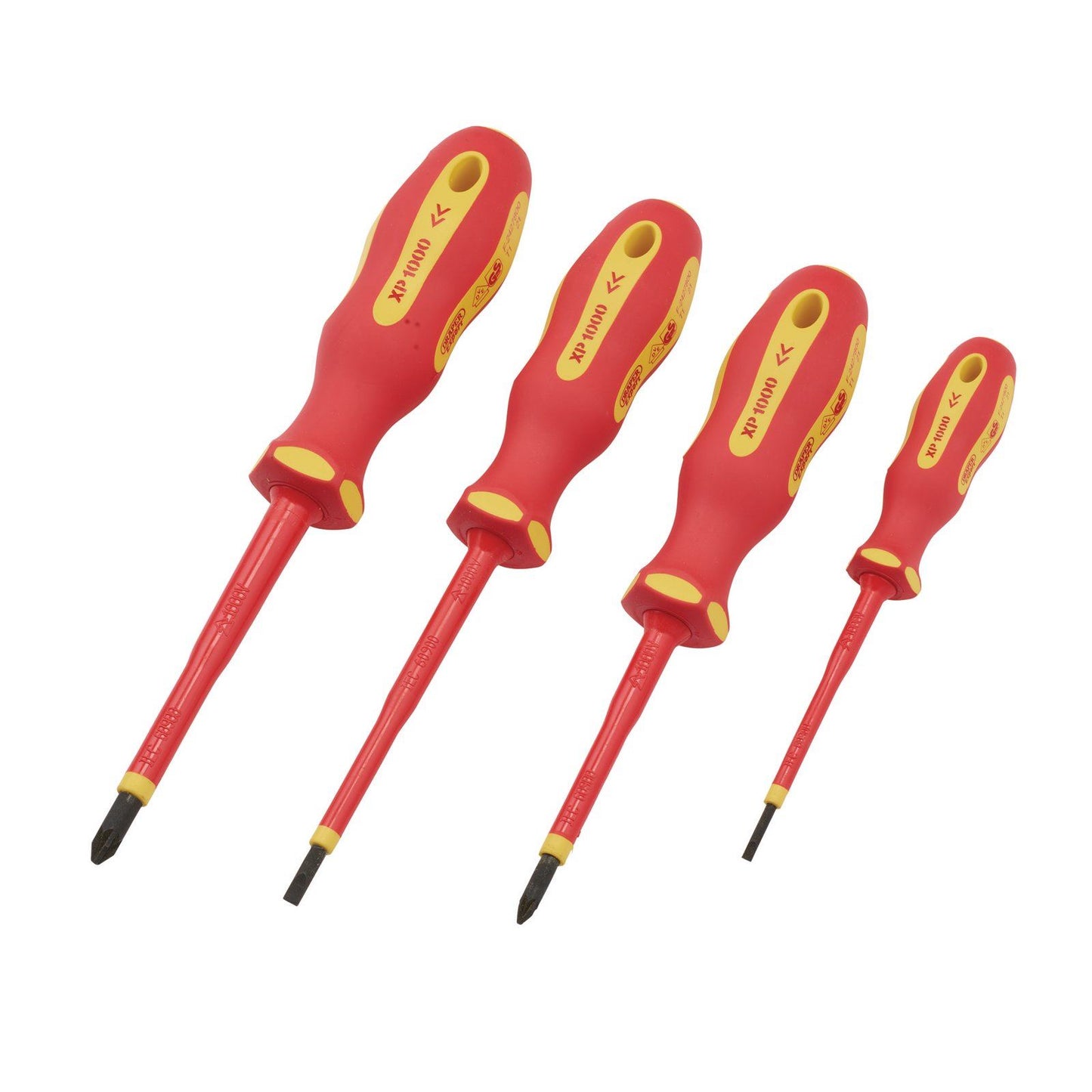 VDE Insulated Screwdriver 4pc Set for Professional Electricians Draper 64693