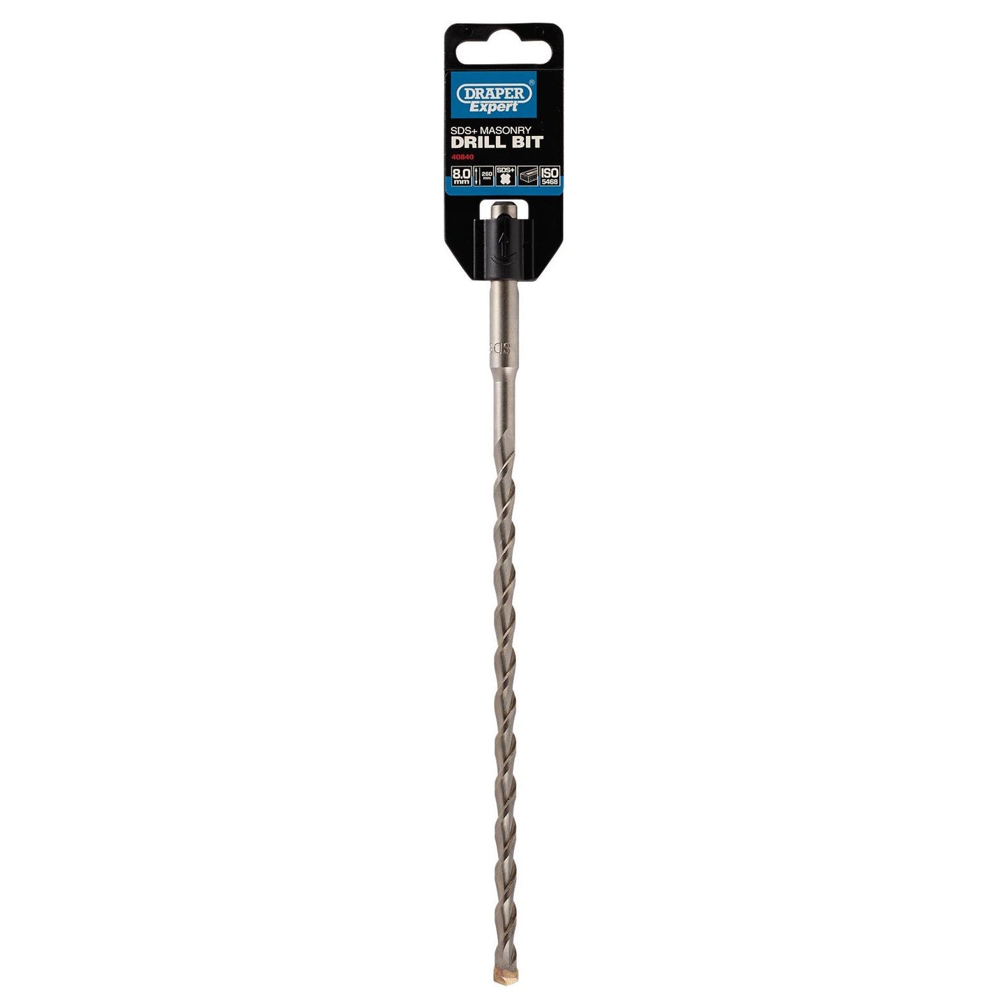 Draper SDS+ Masonry Drill Bit, 8.0 x 260mm DSDS/PB - 40840