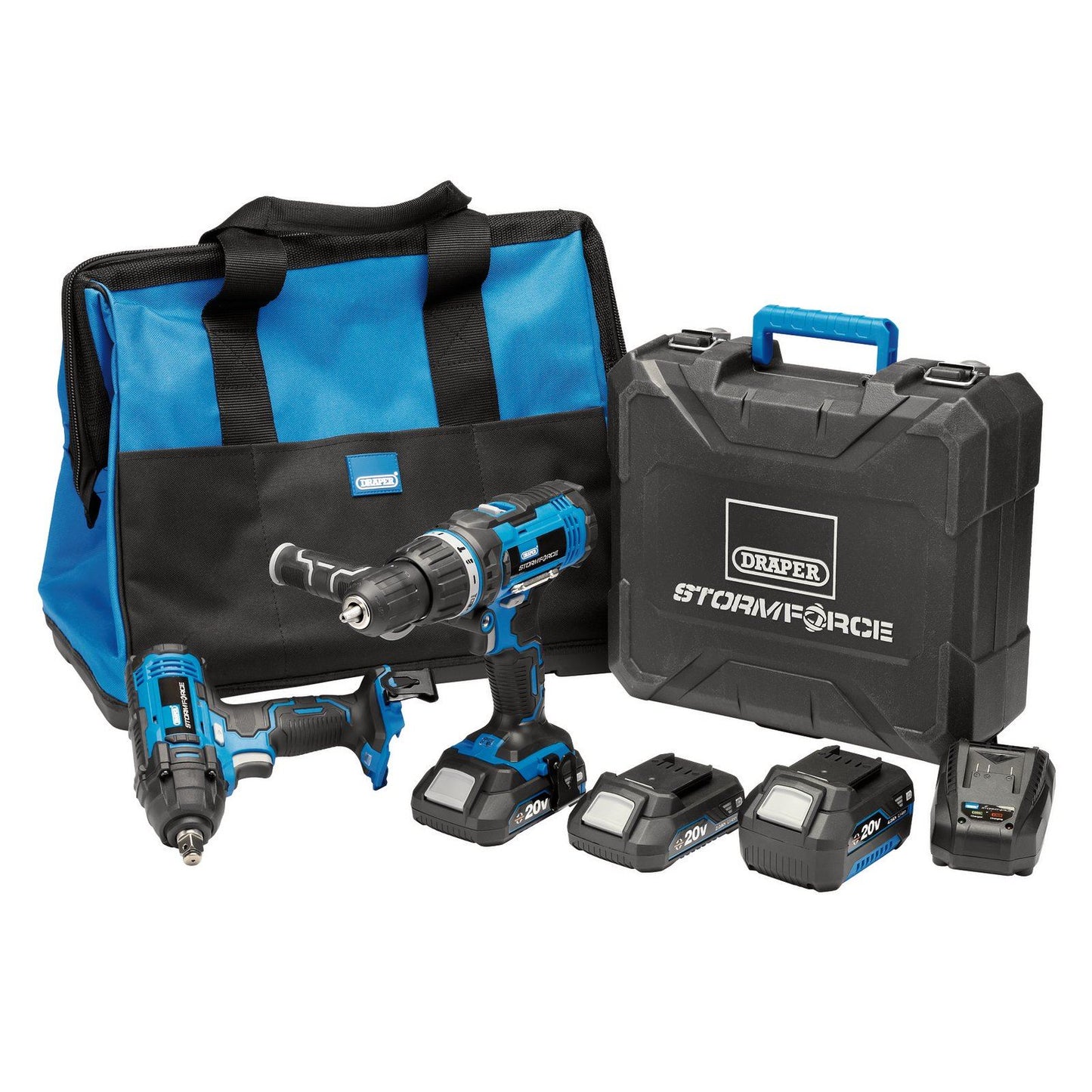 Draper Draper Storm Force 20V Cordless Workshop Kit (7 Piece) - 40451